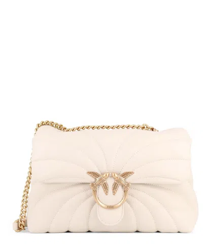 Pinko Love Birds Shoulder Bag In White