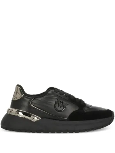 Pinko Love Birds Sneakers In Black