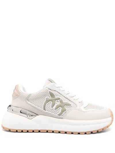 Pinko Love Birds Sneakers In Neutrals