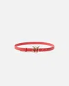 Pinko Fine Ceinture Love Birds En Cuir 2cm In R30q