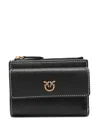 Pinko Love Birds-plaque Wallet In Black