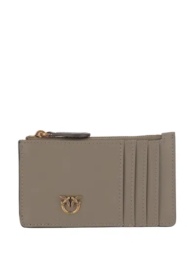 Pinko Love Birds Wallet In Green