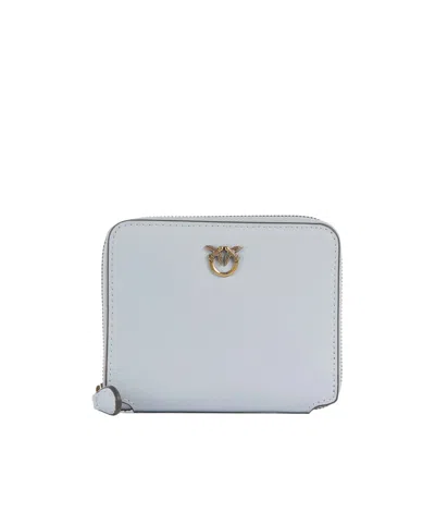Pinko Love Birds Zip Around Wallet In Green