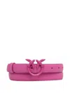 Pinko Love Birds.buckle Belt In Pink