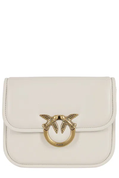 Pinko Love Box Bag Fl Mini Nappa In White