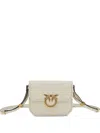 Pinko Structured Shoulder Bag With Gold-tone Bird Embellishments