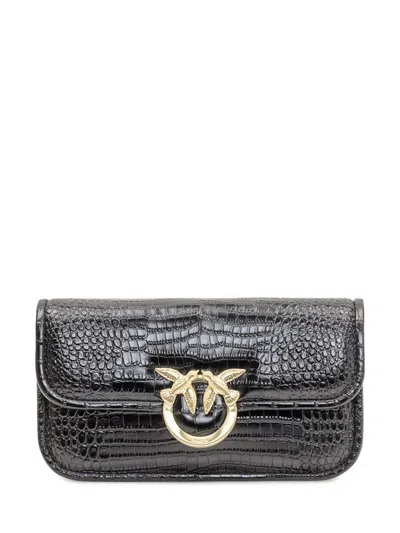 Pinko Love Box Baguette In Black