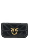 Pinko Love Box Baguette Hand Bags Black In Blue