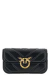 Pinko Love Box Baguette Hand Bags Black In Black