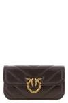 Pinko Love Box Baguette Hand Bags Bordeaux In Burgundy