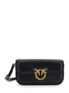 Pinko Small Love Bag Box Crossbody Bag In Nappa Leather In Black