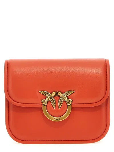 Pinko 'love Box Mini' Crossbody Bag In Orange