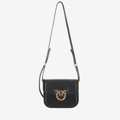 Pinko Love Box Shoulder Bag In Black
