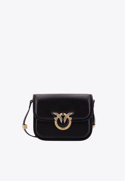 Pinko Love Box Square Nappa Leather Shoulder Bag