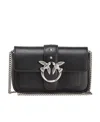 Pinko Love Chain Linked Crossbody Bag In Black