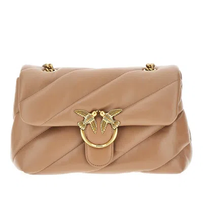 Pinko Love Classic Puff Bag In Beige