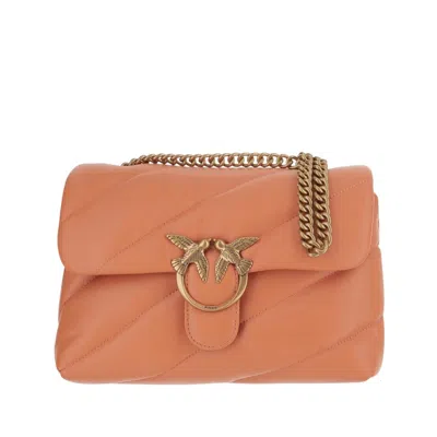 Pinko Love Classic Puff Bag In Orange