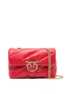Pinko Love Puff Sheep Nap Quilted Chain In Red