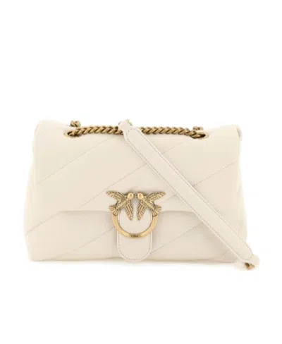 Pinko Love Classic Puff Maxi Quilt Bag In White