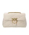 Pinko Love Classic Shoulder Bag In Nude