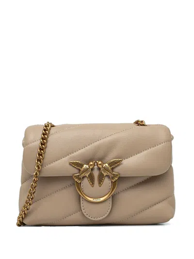 Pinko Love Classic Puff Shoulder Bag In Brown
