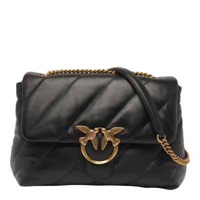 Pinko Love Classic Puffer Shoulder Bag In Black