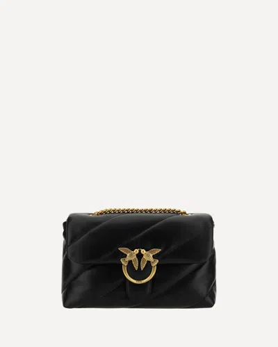 Pinko Love Classic Shoulder Bag In Black