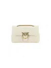 Pinko Love Classic Shoulder Bag In Bianco Seta