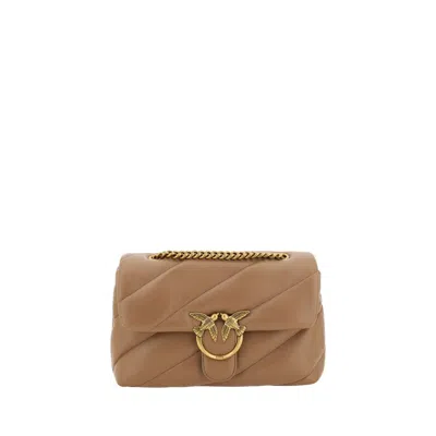 Pinko Love Classic Shoulder Women's Bag In Brown