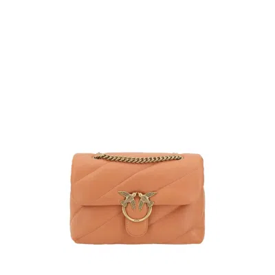 Pinko Love Classic Shoulder Women's Bag In Orange