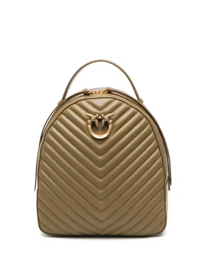 Pinko Love Click Backpack In Green