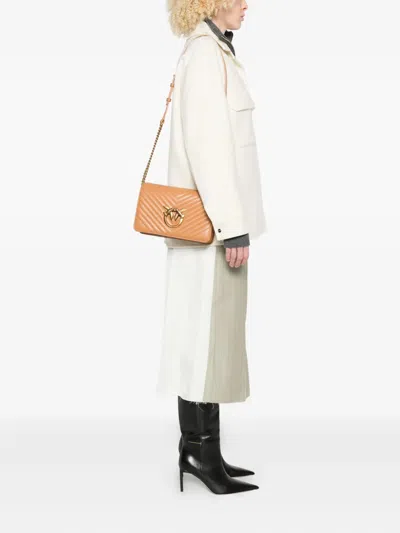 Pinko Love Click Bag In Brown