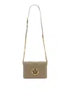 Pinko Love Click Classic Bag In Light Grey