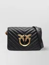 Pinko Mini Love Birds Shoulder Bag In Black
