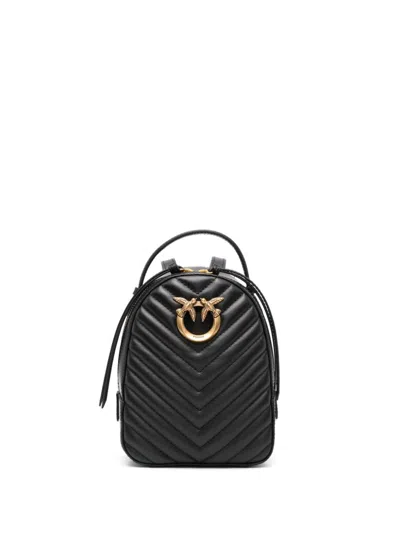 Pinko Love Click Mini Backpack In 黑色的