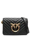 Pinko Love Click Mini Crossbody Bag In Black