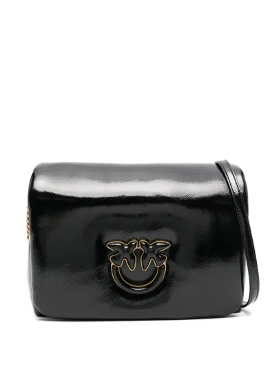 Pinko Love Click Puff Classic Cross Body Bag In Black