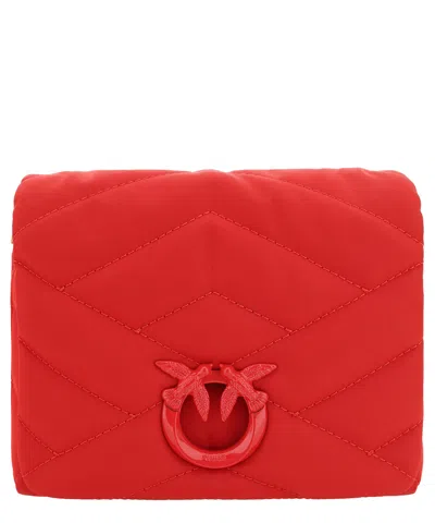 Pinko Love Click Puff Crossbody Bag In Red