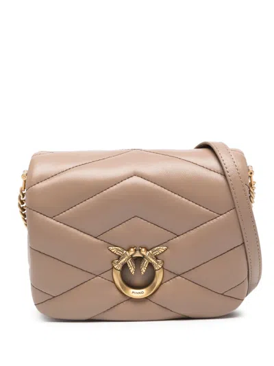 Pinko Love Click Puff Mini Bag In Neutrals