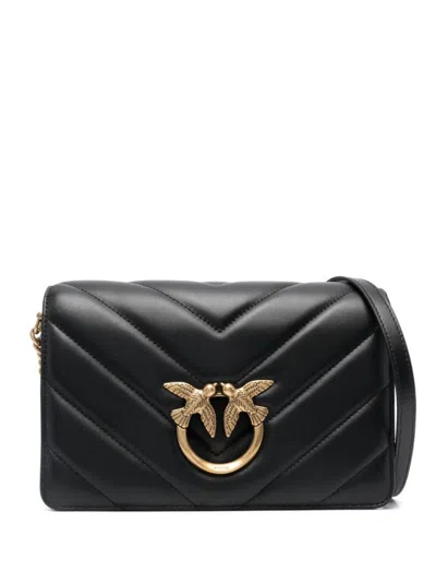 Pinko Love Click Shoulder Bag In Black