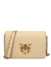 Pinko Classic Love Click Cross Body Bag In Neutral