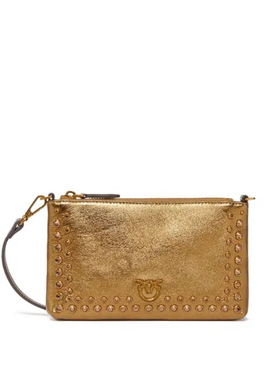 Pinko Love Coin Purse In Gold