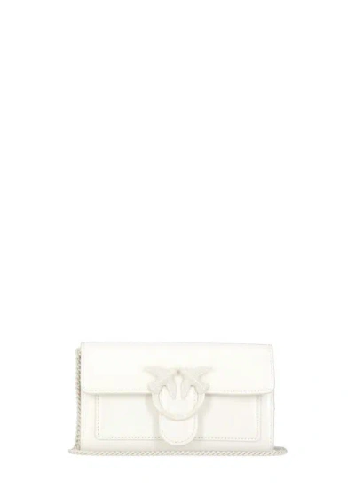 Pinko Love Color Block Wallet In White