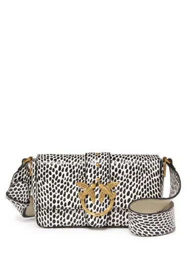 Pinko Love Crossbody Bag In 白色
