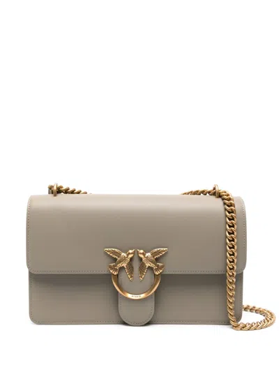 Pinko Love Crossbody Bag In Gray