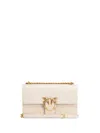Pinko `love` Crossboy Bag With Logo In Beige