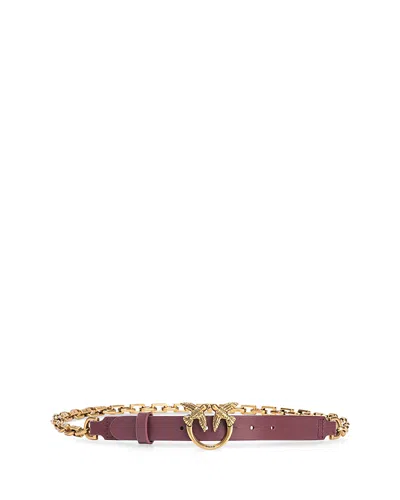 Pinko Love Day Chain Belt In Brown