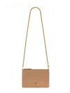 Pinko "love Flat Classic" Bag In Beige
