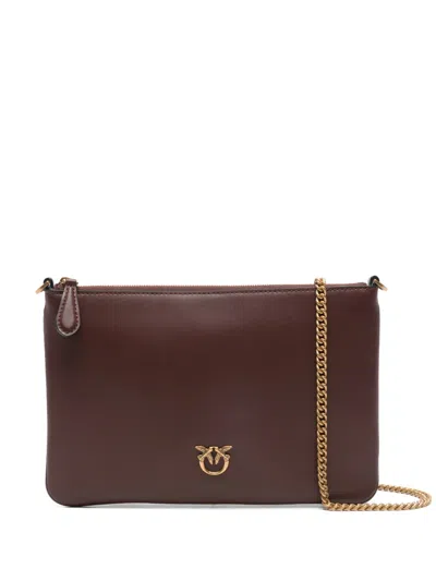 Pinko Love Flat Classic Clutch In Blue