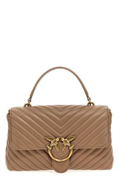 Pinko 'love Ladu Puff' Handbag In Sand